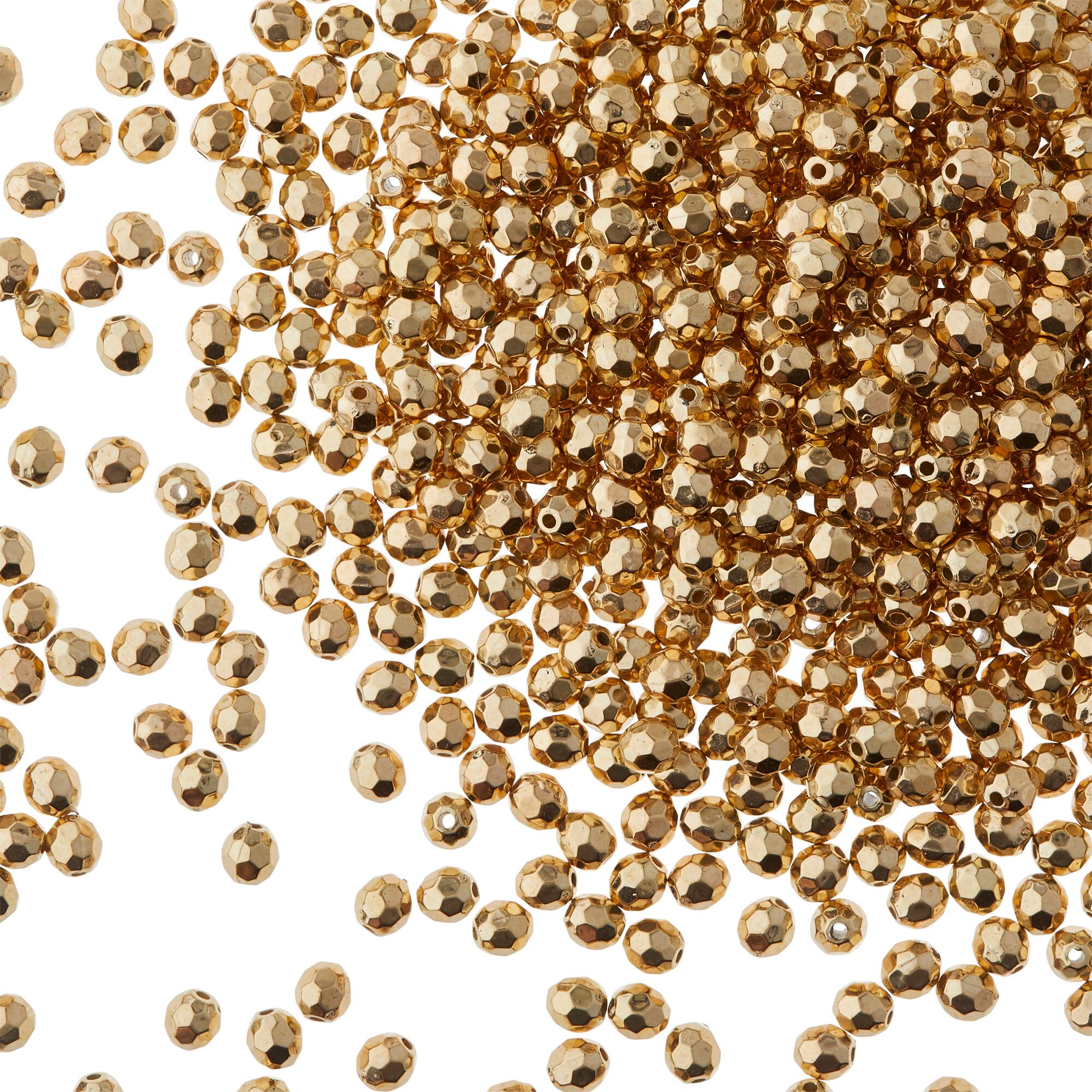 5.5mm Faceted CCB Round Craft Beads by Bead Landing